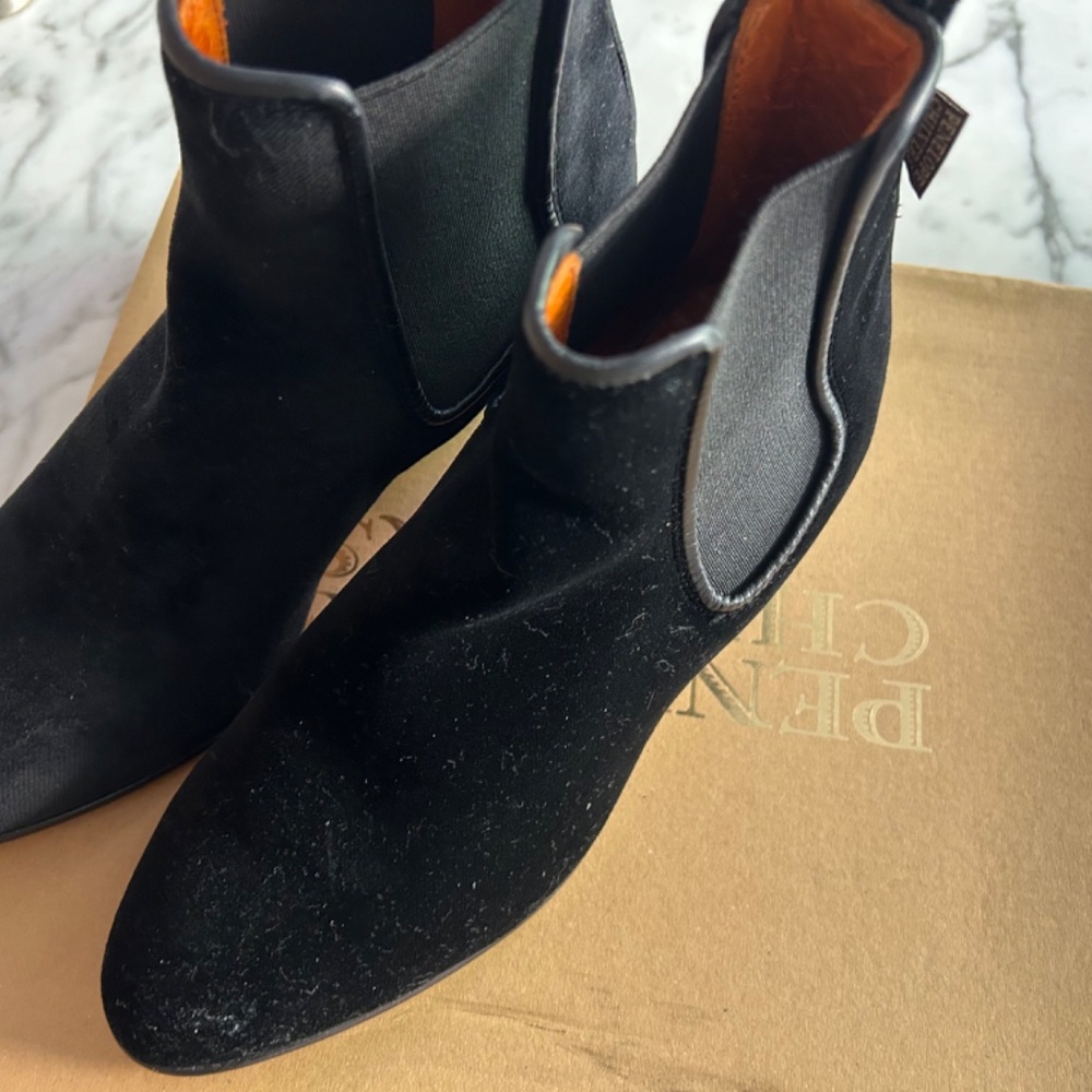 Penelope Chilvers Black velvet Cuban boots size 37 BN - Picture 3 of 3
